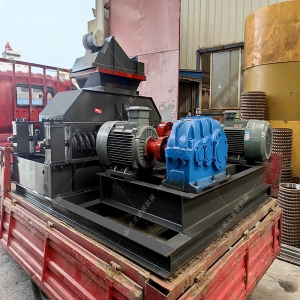 雙級粉碎機破碎金礦石生產線發貨圖片